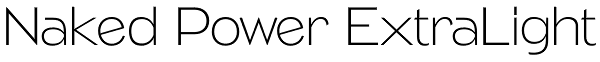 Naked Power ExtraLight Font