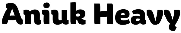 Aniuk Heavy Font