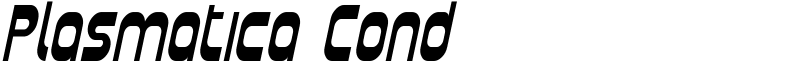 Plasmatica Cond Font