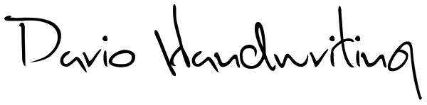 Dario Handwriting Font