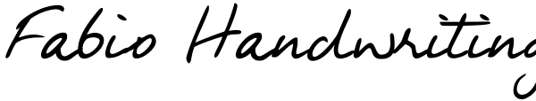 Fabio Handwriting Font