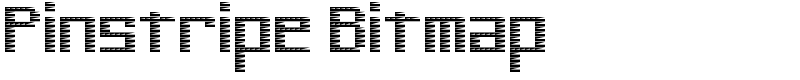 Pinstripe Bitmap Font