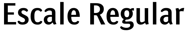 Escale Regular Font