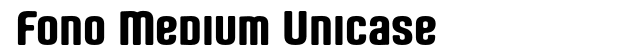 Fono Medium Unicase Font