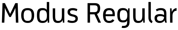 Modus Regular Font