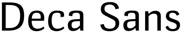 Deca Sans Font