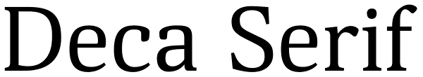 Deca Serif Font