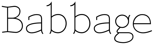 Babbage Font