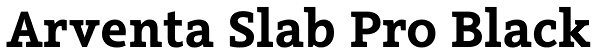 Arventa Slab Pro Black Font