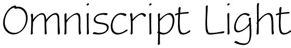 Omniscript Light Font