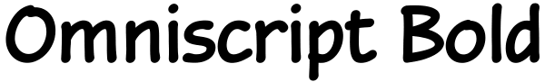 Omniscript Bold Font