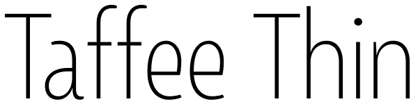 Taffee Thin Font