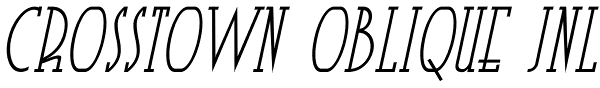 Crosstown Oblique JNL Font