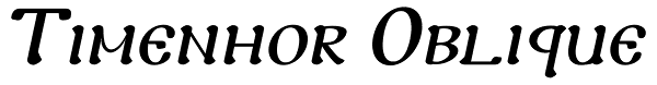 Timenhor Oblique Font