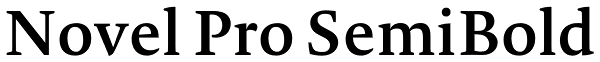 Novel Pro SemiBold Font