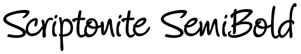 Scriptonite SemiBold Font