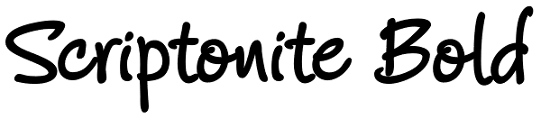 Scriptonite Bold Font