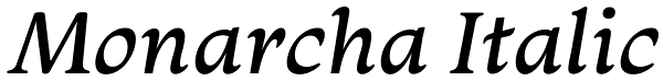 Monarcha Italic Font