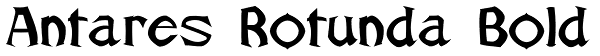 Antares Rotunda Bold Font