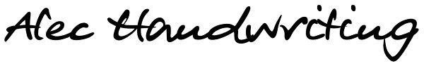 Alec Handwriting Font