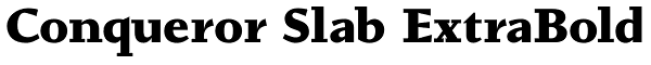 Conqueror Slab ExtraBold Font