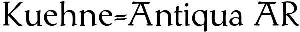 Kuehne-Antiqua AR Font