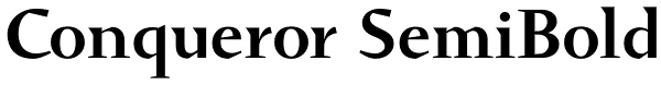 Conqueror SemiBold Font