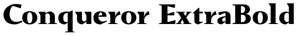 Conqueror ExtraBold Font