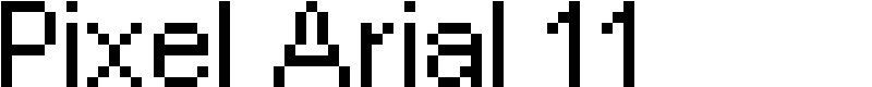 Pixel Arial 11 Font