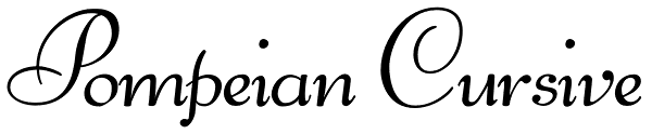 Pompeian Cursive Font