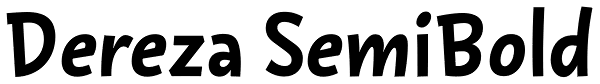 Dereza SemiBold Font