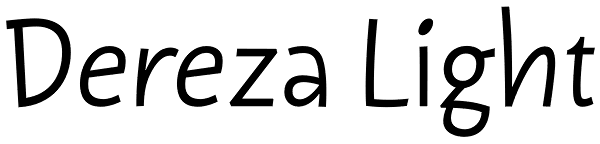 Dereza Light Font