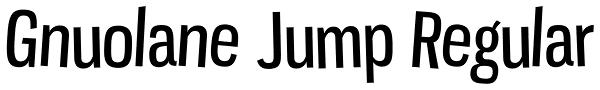 Gnuolane Jump Regular Font