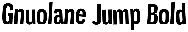 Gnuolane Jump Bold Font