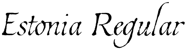 Estonia Regular Font