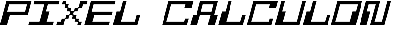 Pixel Calculon Font