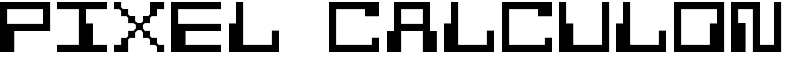 Pixel Calculon Font