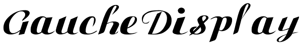 Gauche Display Font