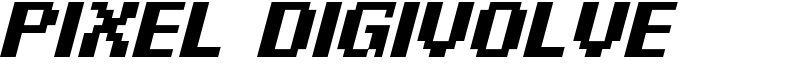 Pixel Digivolve Font