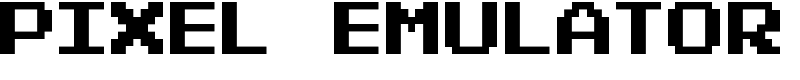 Pixel Emulator Font