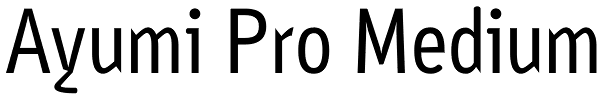 Ayumi Pro Medium Font