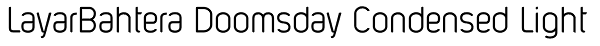 LayarBahtera Doomsday Condensed Light Font