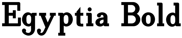 Egyptia Bold Font