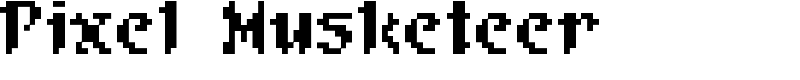 Pixel Musketeer Font