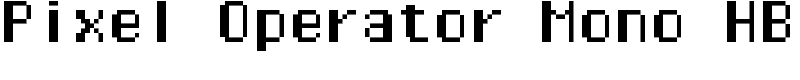 Pixel Operator Mono HB Font