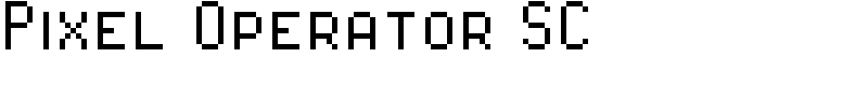 Pixel Operator SC Font