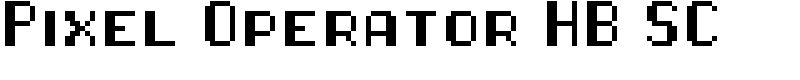 Pixel Operator HB SC Font