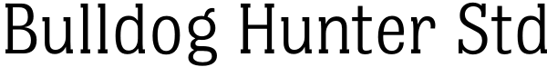 Bulldog Hunter Std Font