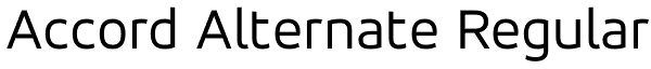 Accord Alternate Regular Font