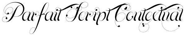 Parfait Script Contextual Font